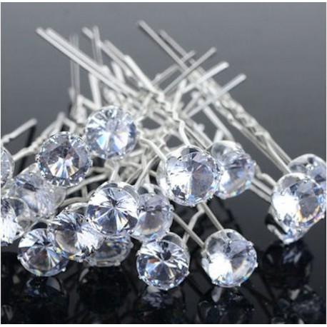 rhinestone hair pins
