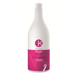 BBCOS Krystal Basic Almond Milk Cream 1500ml/50.72 Oz (Leaves Hair Soft, Shiny and Silky)
