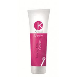 BBCOS Krystal Basic Almond Milk Cream 400ml/13.52 Ozz (Leaves Hair Soft, Shiny and Silky)