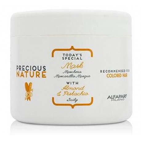 Alfaparf Precious Nature Mask con Almendra & Pistacho 500ml/17.64 Oz(Cabellos Coloreados)