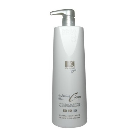 BBCOS Kristal Evo Hydrating Hair Cream 1000ml/33.81oz (Linen Seed-Argan Oil)