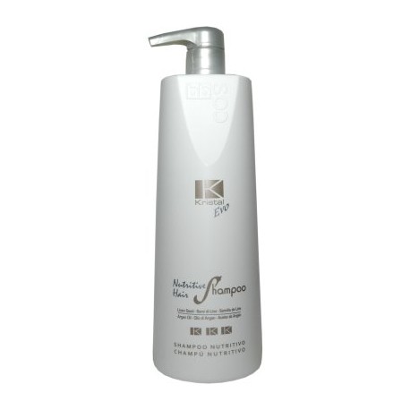 BBCOS Kristal Evo Shampoo Nutritivo 1000ml/33.81oz (Linen Seed-Argan Oil)