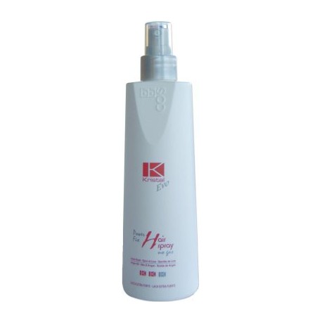 BBCOS Kristal Evo Power Fix Hair Spray No Gas Extra Forte 300ml/10.14oz (Linen Seed-Argan Oil)