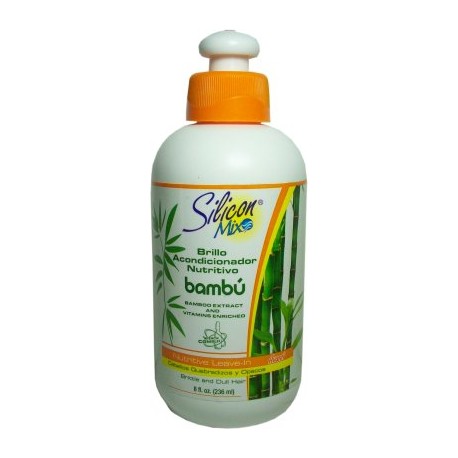 Avanti Slicon Mix Bambu Brillo Acondicionador Nutritivo 8oz. (Cabello quebradizo y sin brillo)