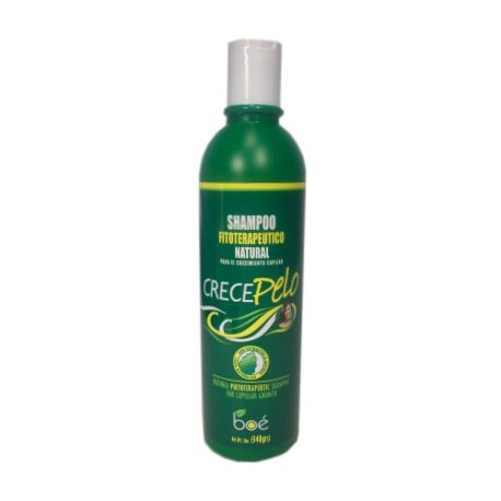 CrecePelo Natural Phitoterapeutic Shampoo Para Crecimiento Capillar 12 oz.