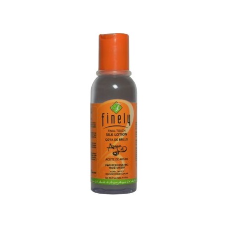 Finely Gota de Brillo Aceite de Argan Humectante y Rejuvenecedor Capilar 4oz