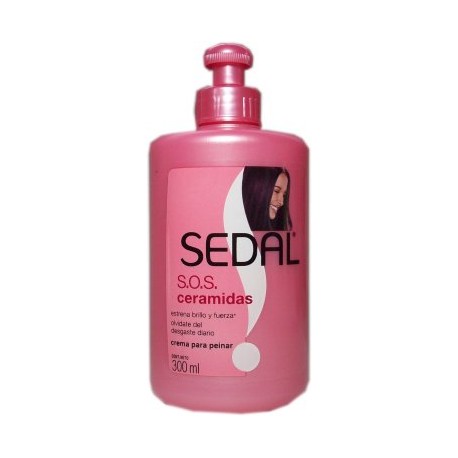 Sedal S.O.S Ceramidas Crema Para Peinar Net Wt. 300ml.