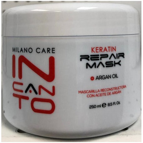 Milano Care Máscara Reparadora con Queratina y Aceite de Argán 237ml/8oz