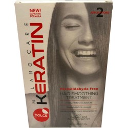 Milano Keratin Dolce Keratin Kit Formaldehyde Free 118ml/4oz (2 items)