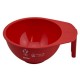 Yellow Color Mixing Bowl-Red