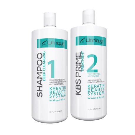 Unnique KBS Prime Treatment Kit 1) Shampoo 32 oz. and 2) Treatment 32 oz (Step 2)