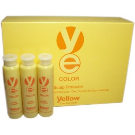 Yellow Color Protector del Cuero Cabelludo 12 Vials Of 13 ml.