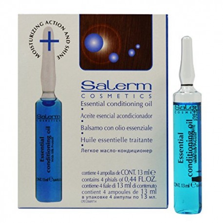 Salerm Essential Conditioning Oil With Silk Protein Phials (0.44 Fl. Oz. x 12))