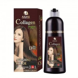 Ailise Collagen Hair Dye 3in1 500 ml-Brown