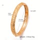 24K Gold Plated Ladies Cuff Bangle Hand Jewelry Bridal Luxury Ethnic Style Cuff Bangle Ladies Urban Fashion Bangle(1)