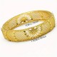 Brazalete Retro hueco dorado amarillo clásico de Dubái, joyería fina de lujo (1)