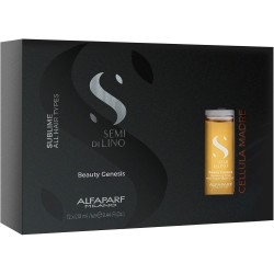 Alfaparf Semi Di Lino Beauty Genesis Elixir Renovador con Células Madre de Argán 12 x 0.44 oz Ampollas