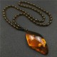 Imitation Amber Sweater Chain, Fashionable Necklace