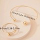 2pcs Necklace Plus Bracelet Fashion Jewelry Set 18k Plated Adjustable Cuff Jewelry