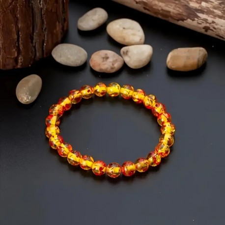 1pc Amber Crystal Lucky Beaded Classic