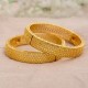 2 Pcs Stackable Bangle Bracelet 24K Plated Copper Hand Jewelry