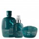 Alfaparf Semi Di Lino Reconstruction Reparative Shampoo 8.45oz & Mask 6.88oz & Fluid 4.23oz
