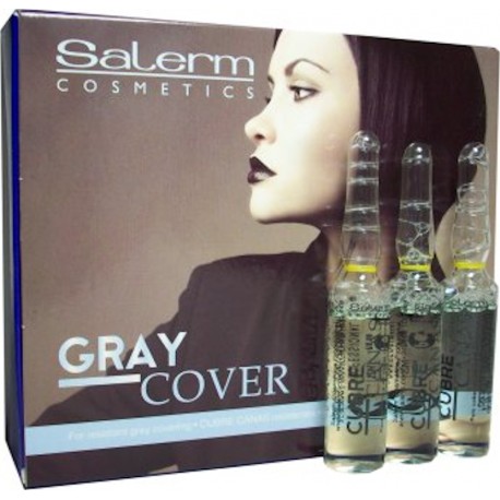Salerm Technique Gray Cover (0.17 Fl. Oz. x 12 Vials)(For resistant gray covering)