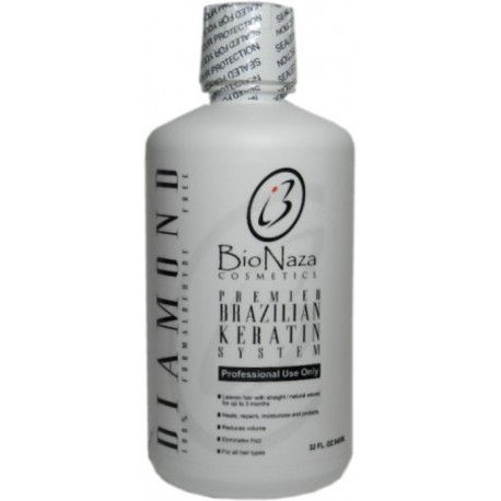 Bio Naza Tratamiento Premier de Queratina Diamante 100% Libre Formaldehido 32 oz
