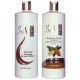 SODI PRO Tratamiento Alisante- Queratina Chocolate Kit 946ml/32oz (2 artículos)