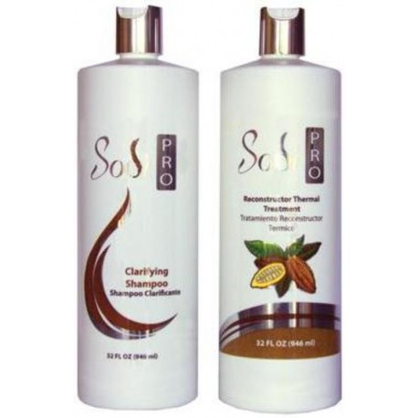 SODI PRO Smoothing Treatment- Chocolate Keratin Kit 946ml/32oz (2 items)