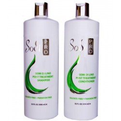 Sodi Pro Shampoo-Conditioner Semi Di Lino Post Treatment Kit 32oz