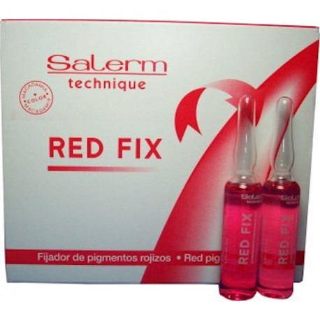 Salerm Technique Red Fix Red Pigment Setting 12 Vials X 0.17 fl oz.