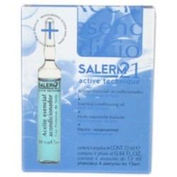 Salerm Essential Conditioning Oil With Silk Protein Phials (0.44 Fl. Oz. x 4)