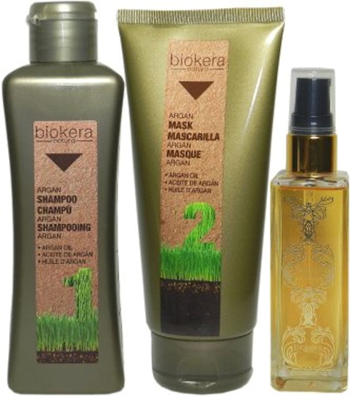 Salerm Biokera Natura Argan 1)Shampoo 300ml 1)Mask 200ml - Just Beauty Products,