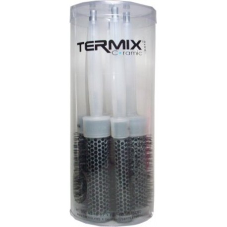 Termix Hair Brush Iónico Cerámico Estuche de 5 cepillos (17 mm, 23 mm, 28 mm, 32 mm y 43 mm)