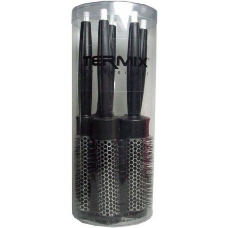 Termix Hair Brush Professional Case of 5 Hairbrushes (17mm, 23mm, 28mm, 32mm and 43mm)